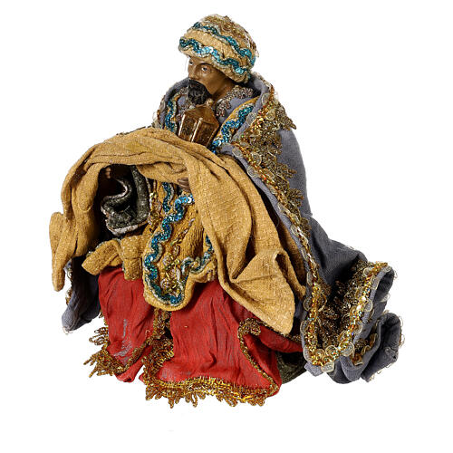 Wise Men set of resin and fabric for 45 cm Light of Hope Nativity Scene 5