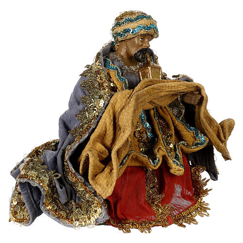 Wise Men set of resin and fabric for 45 cm Light of Hope Nativity Scene 8