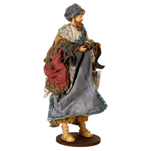 Wise Men set of resin and fabric for 45 cm Light of Hope Nativity Scene 9