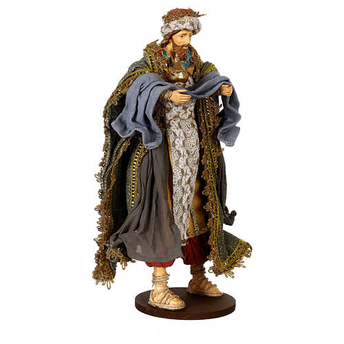 Wise Men set of resin and fabric for 45 cm Light of Hope Nativity Scene 10