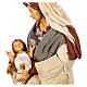 Holy Family statue Desert Light kneeling 50 cm resin and fabric s4