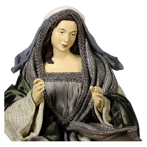 Holy Family statue set 60 cm Celebration resin and fabric 3