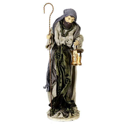 Holy Family statue set 60 cm Celebration resin and fabric 4