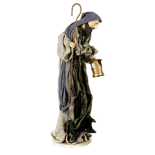 Holy Family statue set 60 cm Celebration resin and fabric 10