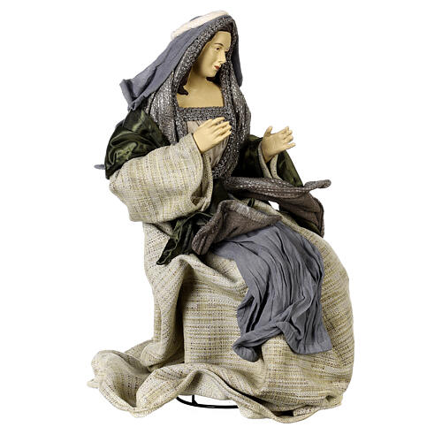 Holy Family statue set 60 cm Celebration resin and fabric 12