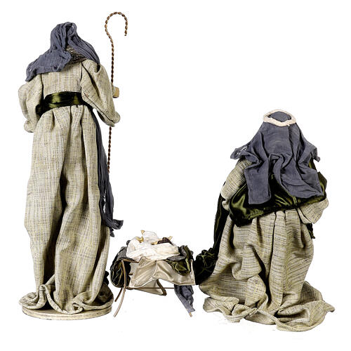 Holy Family statue set 60 cm Celebration resin and fabric 13