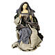 Holy Family statue set 60 cm Celebration resin and fabric s6