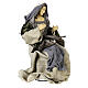 Holy Family statue set 60 cm Celebration resin and fabric s12