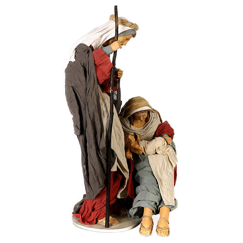 Holy Family statue 65 cm Light of Hope resin and fabric 5