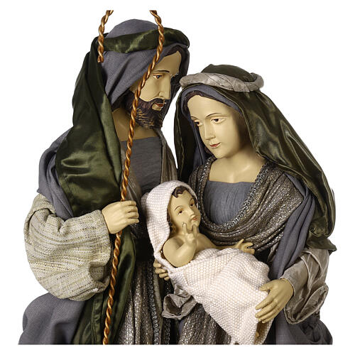 Holy Family Nativity Celebration 90 cm resin and fabric 2