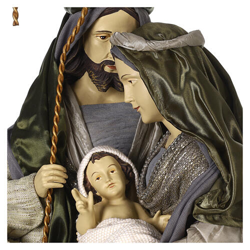Holy Family Nativity Celebration 90 cm resin and fabric 4