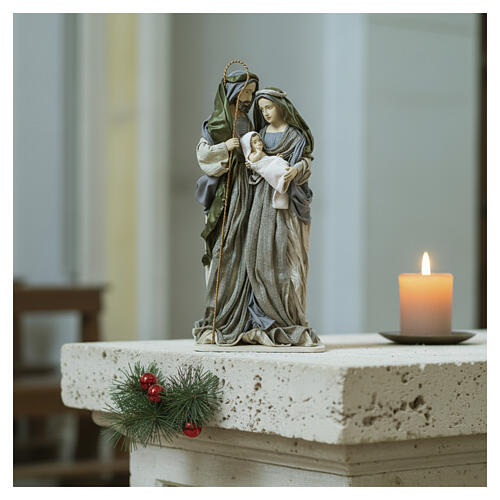 Holy Family Nativity Celebration 90 cm resin and fabric 2