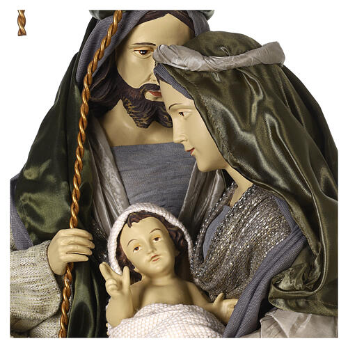 Holy Family Nativity Celebration 90 cm resin and fabric 6