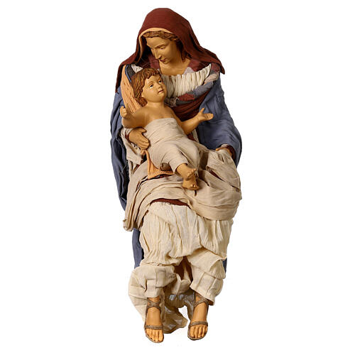 Nativity set of 80 cm, Desert Light collection, resin and fabric 3