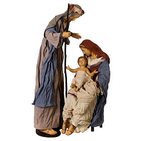 Nativity Holy Family set 80 cm resin and fabric Desert Light