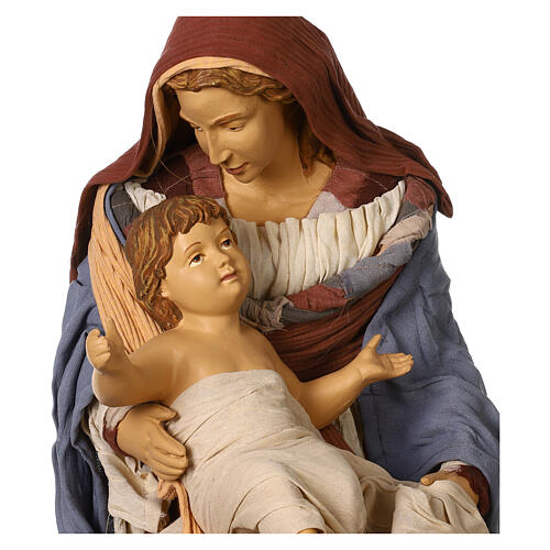 Nativity Holy Family set 80 cm resin and fabric Desert Light 2