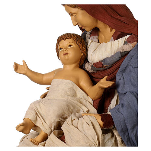 Nativity Holy Family set 80 cm resin and fabric Desert Light 5