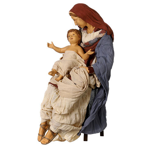 Nativity Holy Family set 80 cm resin and fabric Desert Light 6