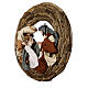 Wreath to hang of 85 cm with 50 cm Holy Earth Nativity s4