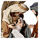 Wreath to hang of 85 cm with 50 cm Holy Earth Nativity s5