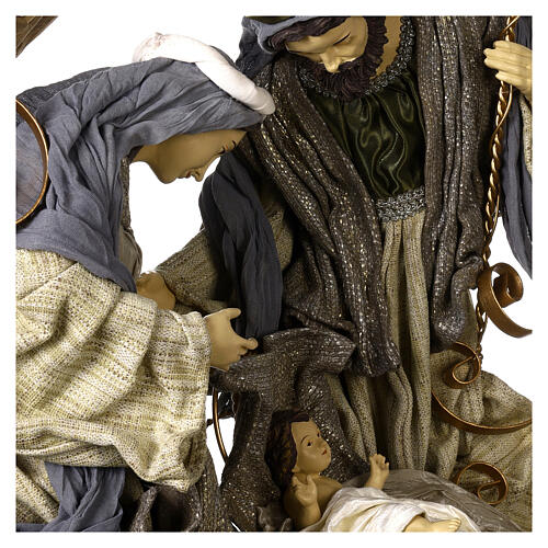 Nativity Holy Family wooden crown 50 cm Celebration diam. 85cm 7