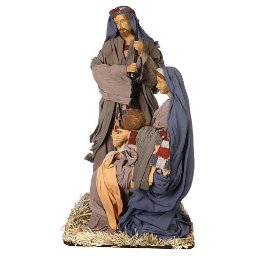 Nativity Holy Family set 110 cm Desert Light resin and fabric 8