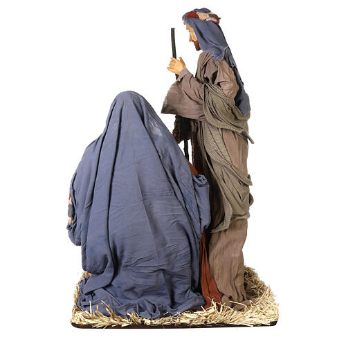 Nativity Holy Family set 110 cm Desert Light resin and fabric 9
