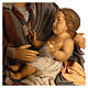 Nativity Holy Family set 110 cm Desert Light resin and fabric s5