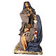 Nativity Holy Family set 110 cm Desert Light resin and fabric s8