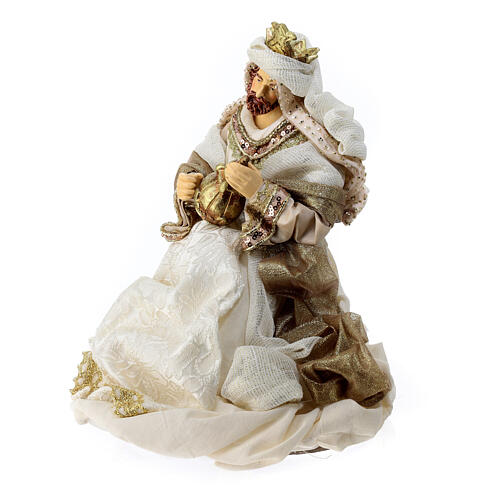 Wise Men, set of 3, resin and fabric, 40 cm Nativity Scene 7