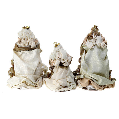 Set re Magi tre pezzi resina stoffa 40 cm 11