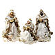 Set re Magi tre pezzi resina stoffa 40 cm s1