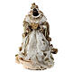 Set re Magi tre pezzi resina stoffa 40 cm s3