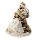 Set re Magi tre pezzi resina stoffa 40 cm s7