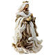 Set re Magi tre pezzi resina stoffa 40 cm s8
