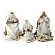 Set re Magi tre pezzi resina stoffa 40 cm s11