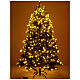 Árvore de Natal 210 cm Poly verde memória de forma luzes Bluetooth s3