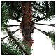 Árvore de Natal 180 cm verde com pinhas Carolina s5