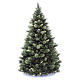 Albero di Natale 210 cm verde con pigne modello Carolina s1