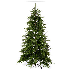 EVERGREEN TREE® Albero Di Natale 210 Cm: Realistico, Stampaggio A Iniezione, Base In Legno Naturale – Fatto In UE