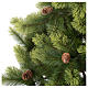 Sapin de Noël 180 cm pvc vert pommes de pin Woodland Carolina s2