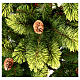 Sapin de Noël 180 cm pvc vert pommes de pin Woodland Carolina s4