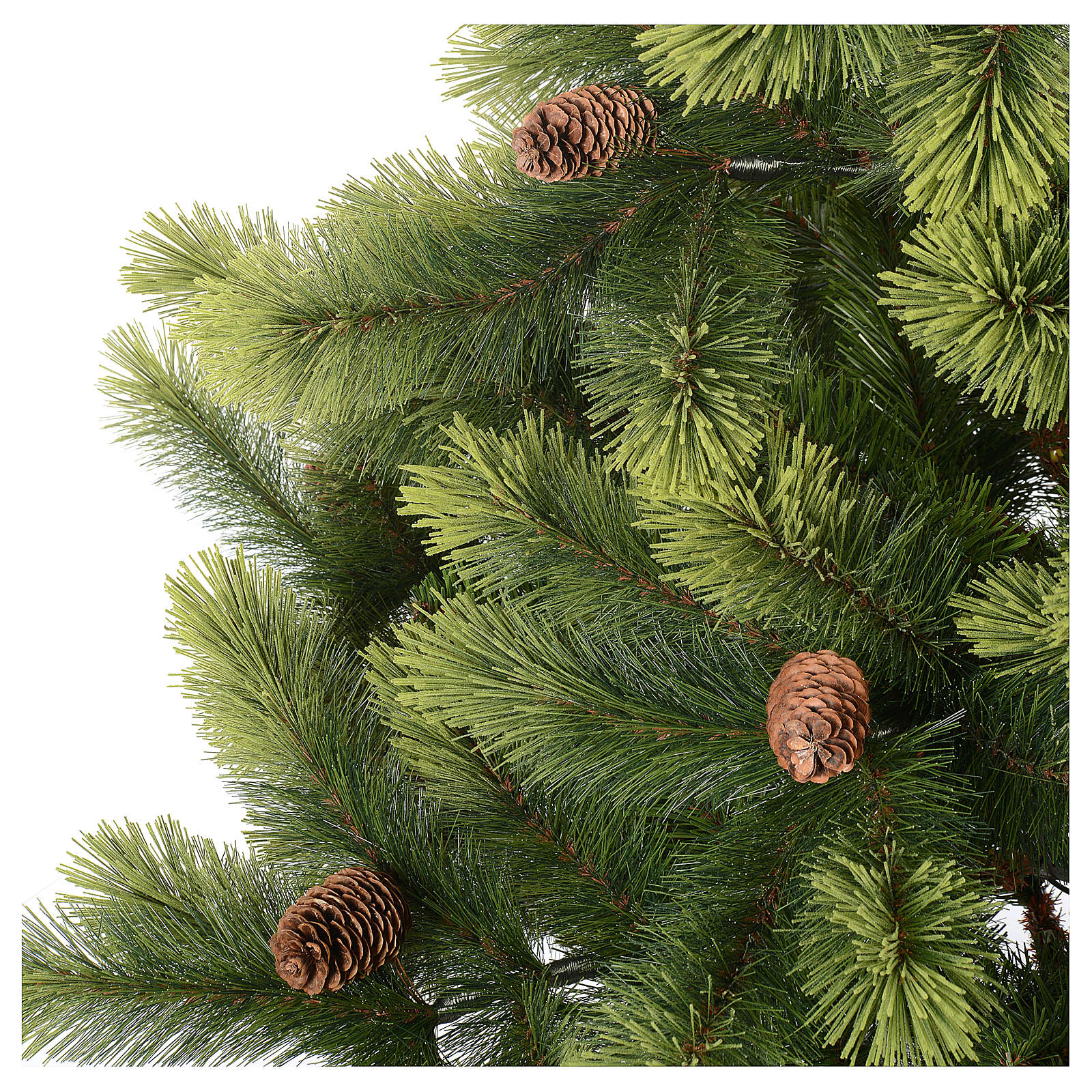  Sapin  de  No l 225 cm vert avec pommes  de  pin  Woodland 