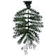 Imperial Blue Spruce, flocked poly Christmas tree, 225 cm, flocked, poly s6