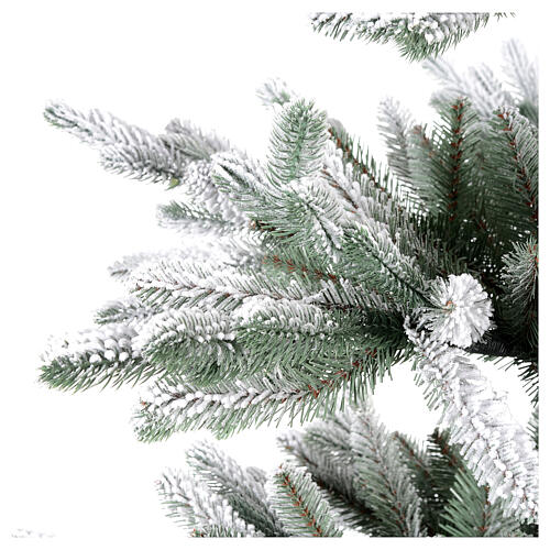 Árvore de Natal 180 cm Poly Imperial Blu com neve 4