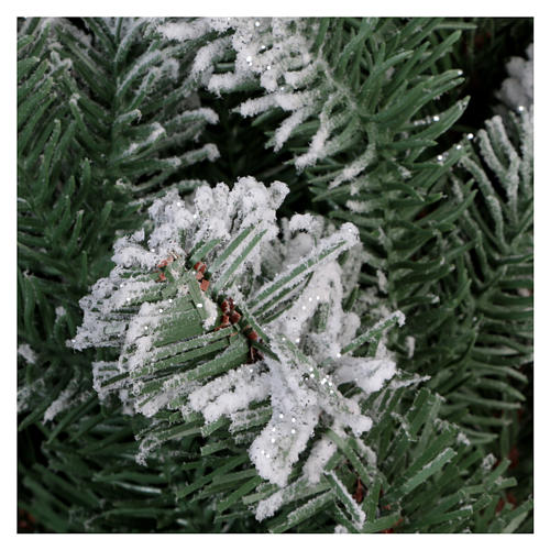 Albero di Natale 180 cm Poly floccato glitter Sheffield 5