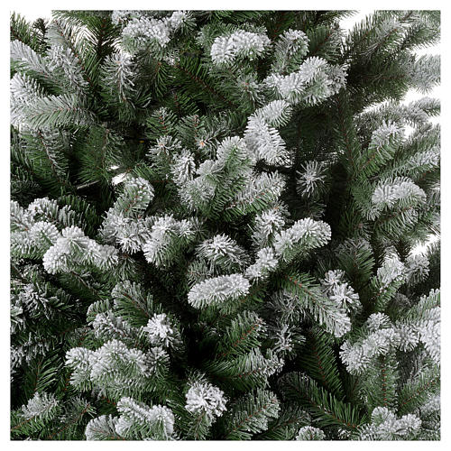 Grüner Weihnachstbaum mit Schnee und Glitter 210cm Mod. Sheffield 3