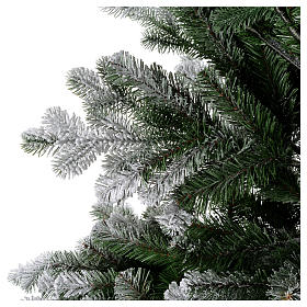 Árbol de Navidad 210 cm copos de neve glitter Poly Sheffield