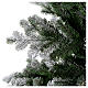 Albero di Natale 210 cm neve floccato glitter Poly Sheffield s2