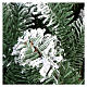 Árvore de Natal 210 cm neve glitter polietileno Sheffield s5